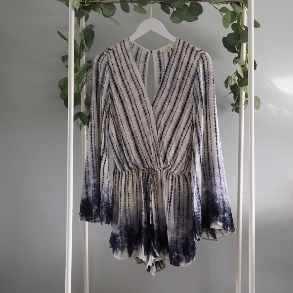 Boho Tie Dye Long Sleeve Romper -SALE!!!